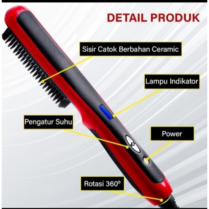 Promo Catok Sisir Pelurus Rambut ASL 908 Jumbo 25,5 Cm/Hair Straightener