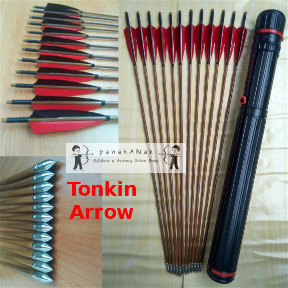 Tonkin Arrow Anak Panah Bambu Utuh Import Kuat dan