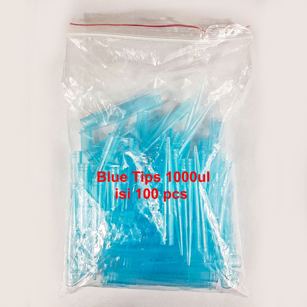 Pipette Tips 1000 uL 100 Pcs/Pack Blue Tips