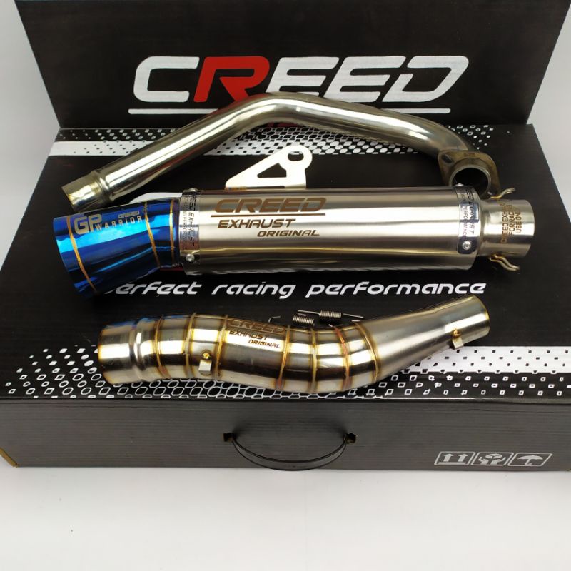 Creed exhaust pipe TMX 125 155 EURO DESERT BIG ELBOW 51mm canister pipe muffler pipe daeng pipe aun 