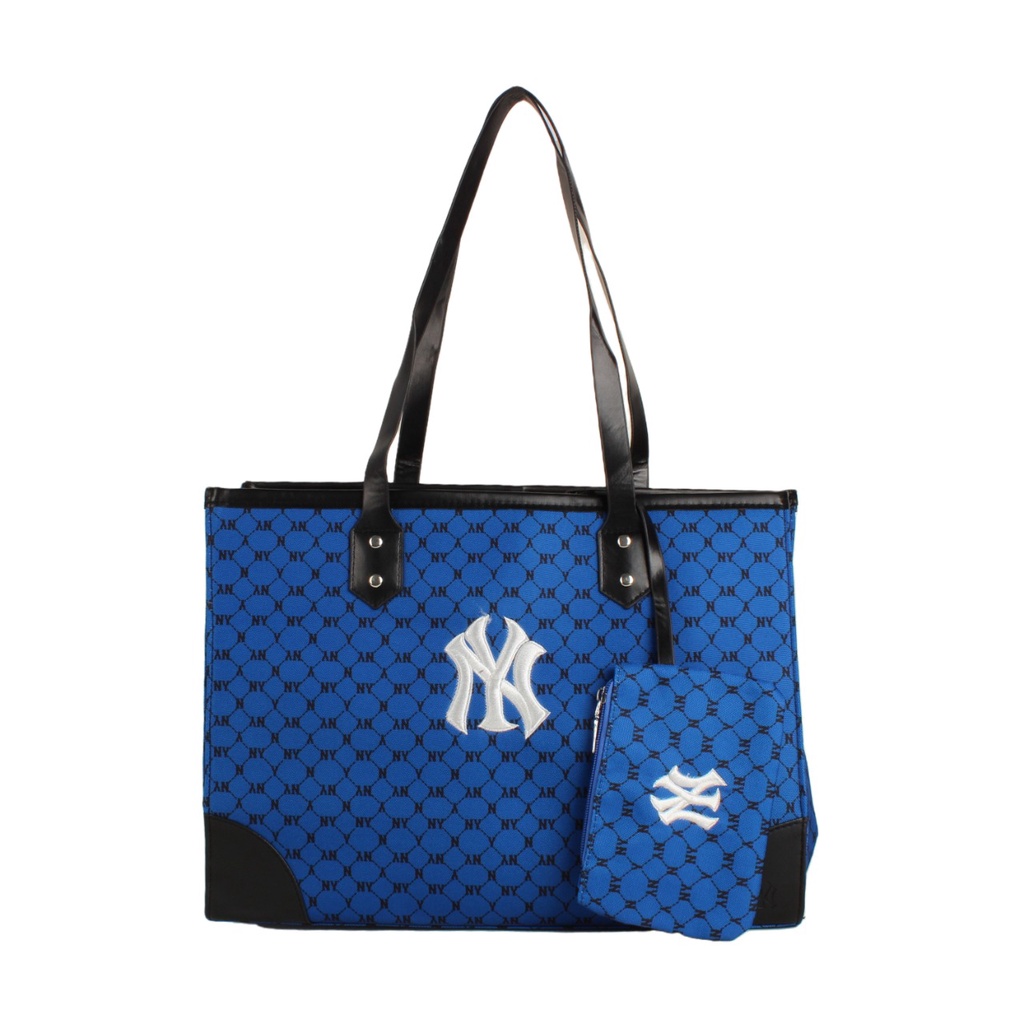 BJ15933 (2IN1) - BLUE/GRAY/KHAKI - TAS NYK WANITA FASHION IMPORT MODIS ELEGAN TERMURAH TERLARIS TERBARU BAGSTORE JAKARTA TAS BATAM TAS NEW YORK YANKEES EL5933