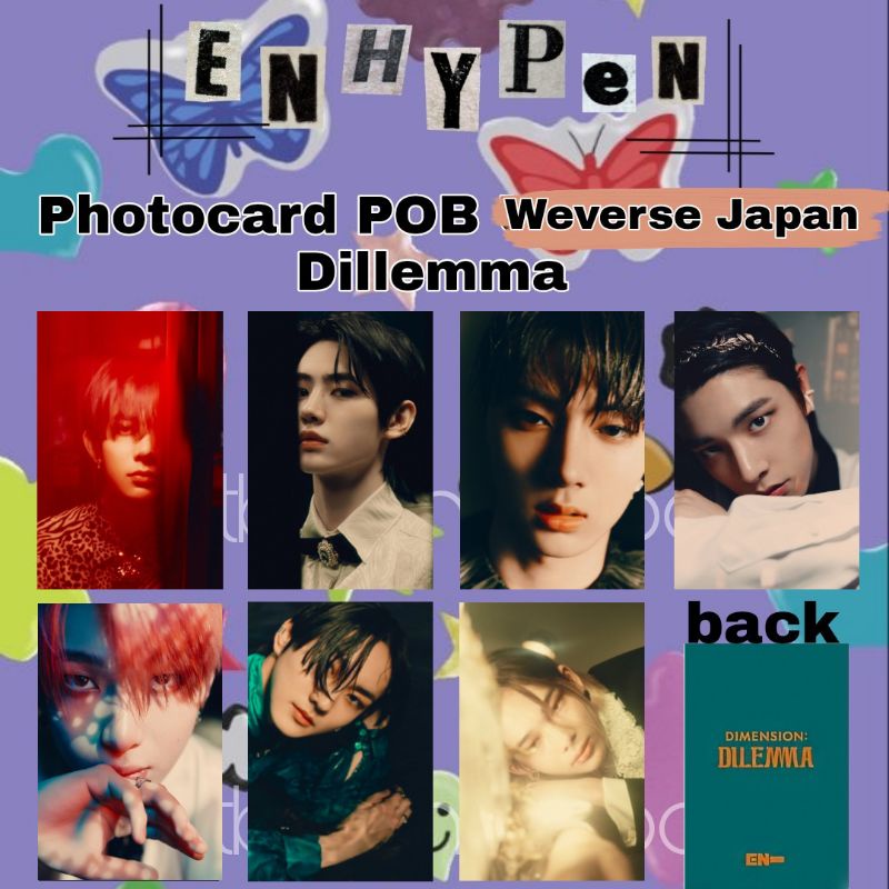 photocard POB weverse japan enhypen dilemma dimension