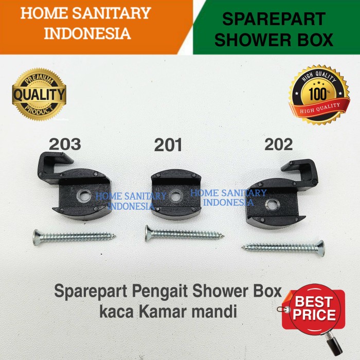 Holder Sparepart Shower Box Shower Kaca Kamar Mandi