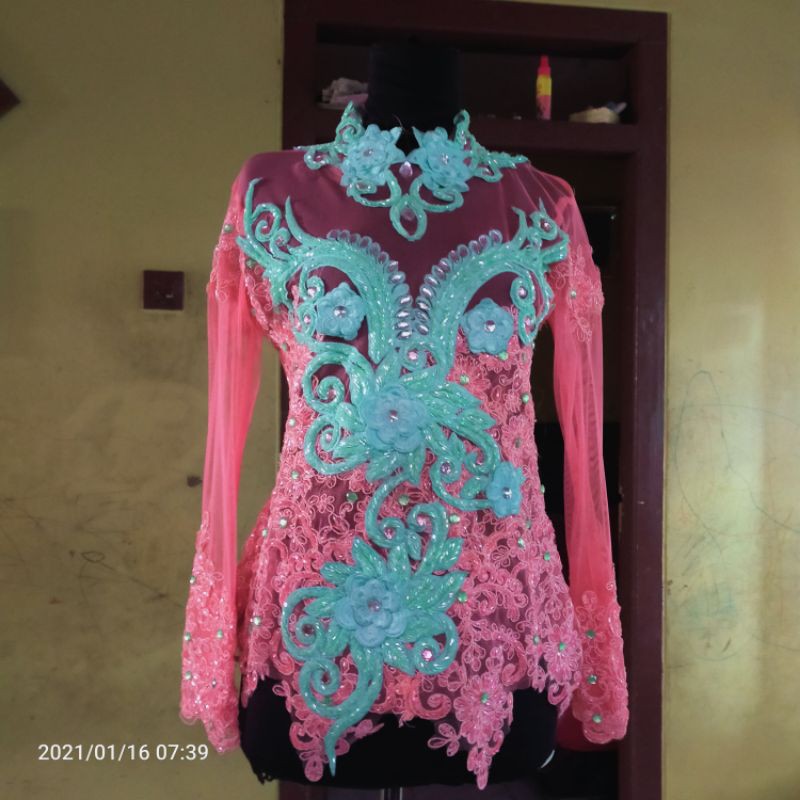 Atasan kebaya pengantin pl
