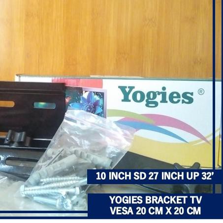 ✮ BRACKET 32 INCH VESA 20 CM X 20 CM / BRACKET TV BANDUNG / PENYANGGA TV DINDING / YOGIES BRACKET ✩