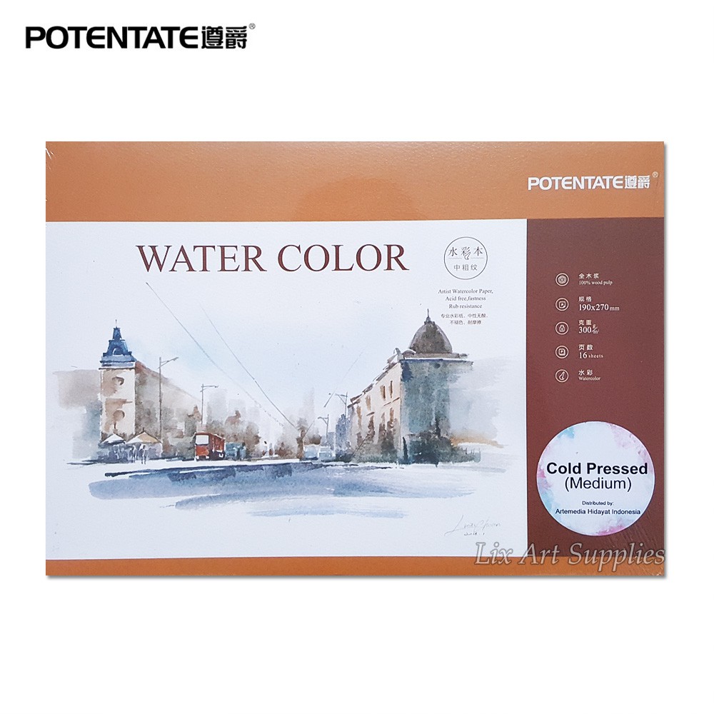 

Potentate Watercolor Pad - Cold Pressed 300gsm (19 x 27cm)