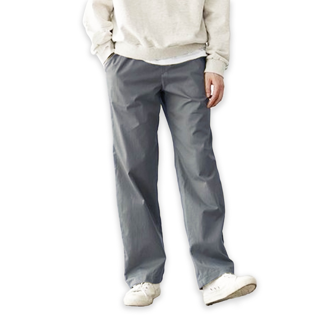 Dritto - Long Pants Baggy Chino - Celana Chino Reguler - Grey