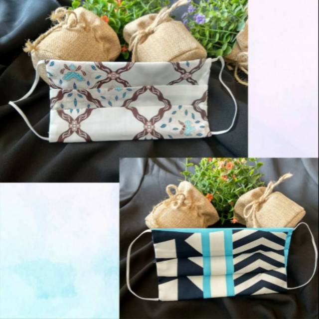 Masker kantong Batik Keris 5 pcs