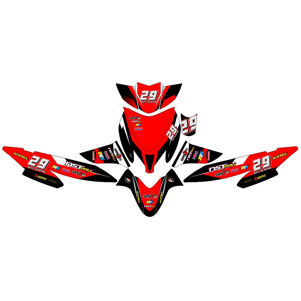 VARIO STIKERCUSTOM FULL BODY DECAL STICKER STRIPING