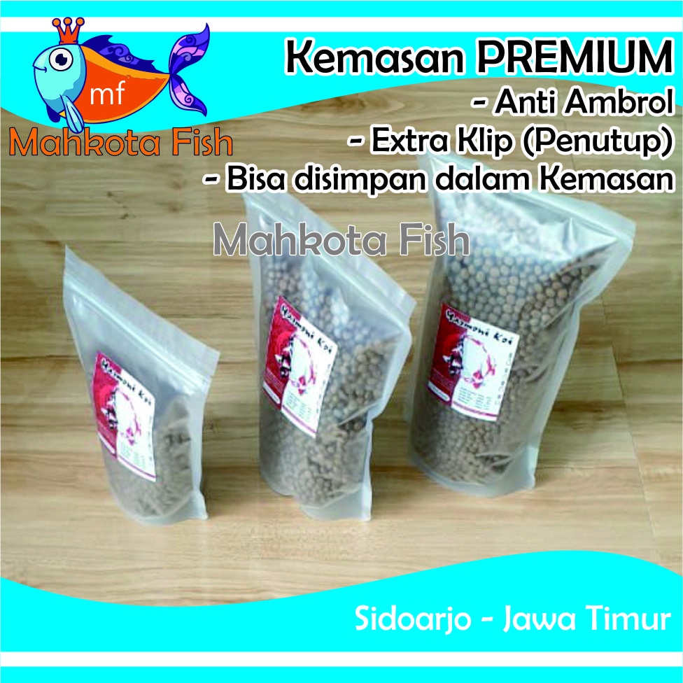 Pakan KOI HARMONI (200gr) | Makankan Ikan Koi | Pelet Ikan Koi | Pakan Ikan Hias Koki Koi HARMONI KOI