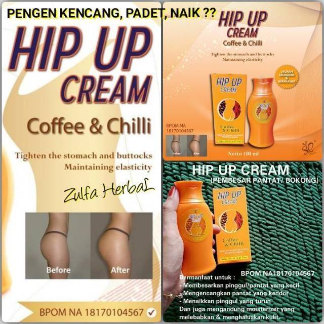 Hip Up Cream Pembesar Bokong Bpom Herbal 100ml Shopee Indonesia