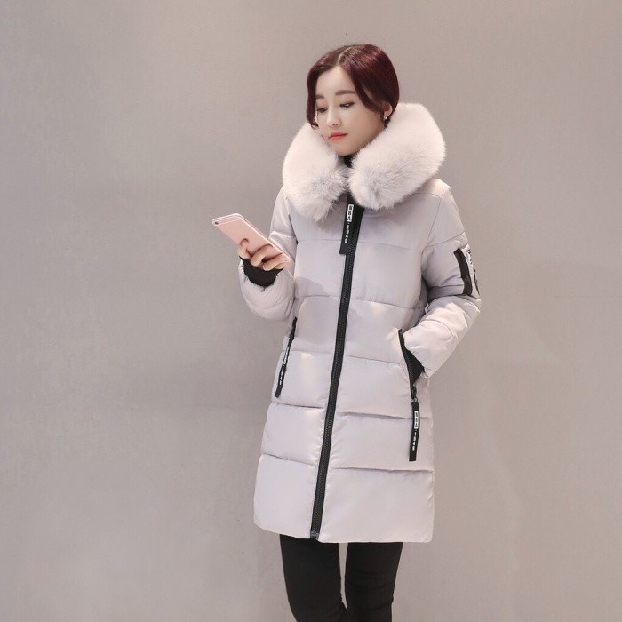 Jaket mantel bulu musim dingin wanita  Winter coat jacket women