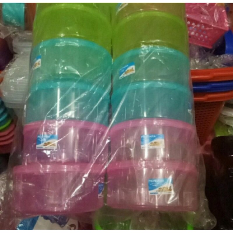 toples nastar plastik / toples nastar / kue kering Merk KMP dan SL