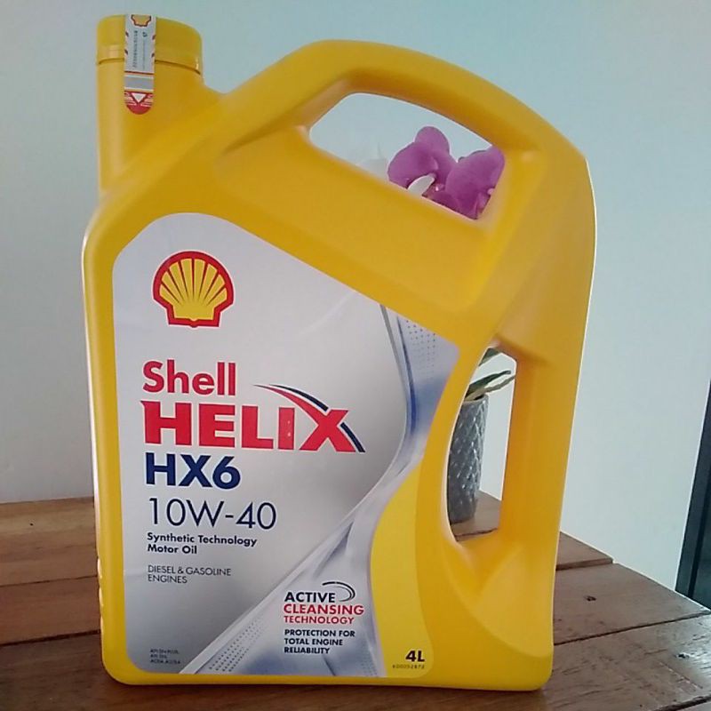 SHELL HELIX HX6 OLI MOBIL MESIN BENSIN DAN SOLAR