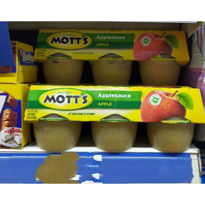 

motts Apple sauce 6x4 onc 678gr saus apel