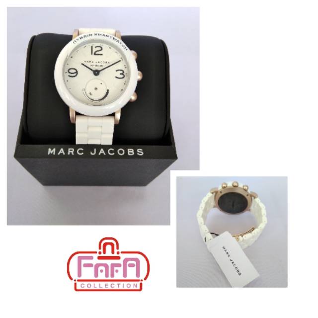 MARC JACOB Women's Riley Aluminum and Silicone Hybrid Smartwatch(Model: MJT1004)