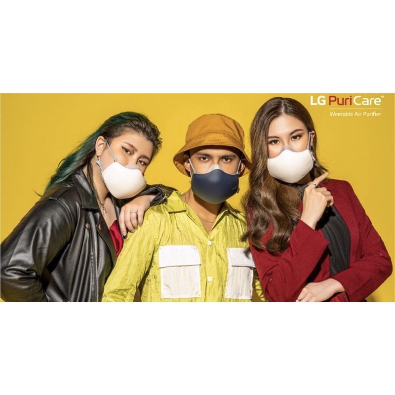 LG AP300AWFA Wearable Air Purifier - Masker Pembersih Udara Portabel Berwarna Putih