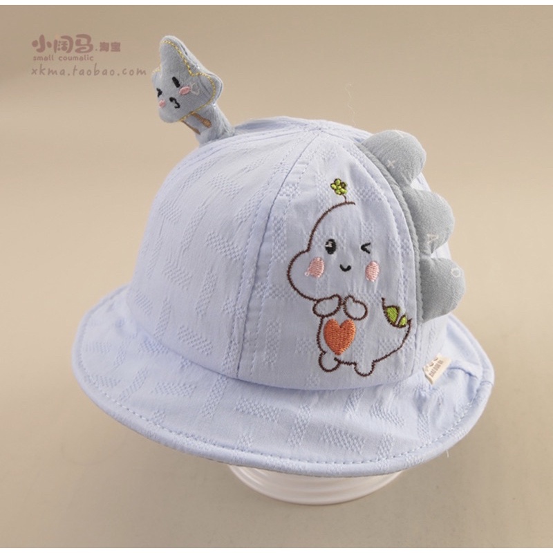 Topi Bucket Anak Bayi Model Pikachu / Baby Hat-Biru