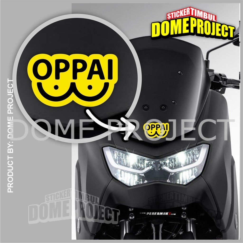 OPPAI STICKER CUTTING SATUAN STIKER MOBIL STIKER KACA MOBIL