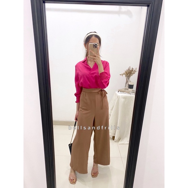 MONEL Knit Premium Pants / Celana Kulot Tebal Jumbo / Bawahan Wanita Premium Korea 1020