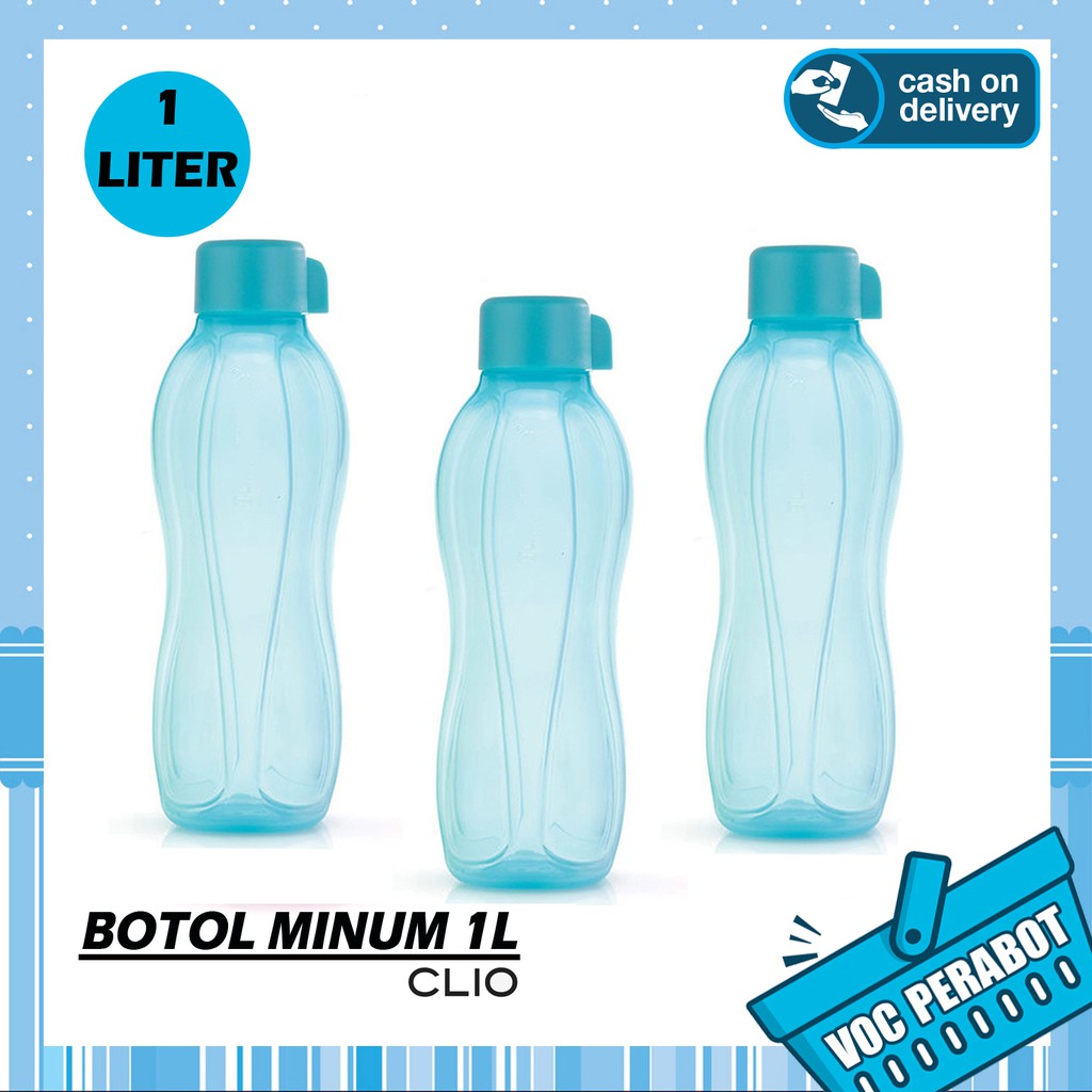 BOTOL MINUM CLIO KAPASITAS 1000ML / 1 LITER - PERABOT