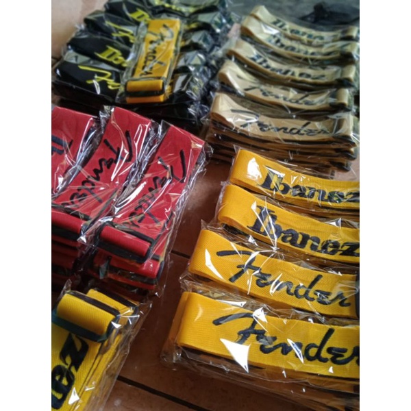 Strap Gitar / Sabuk Gitar Merk Bordir