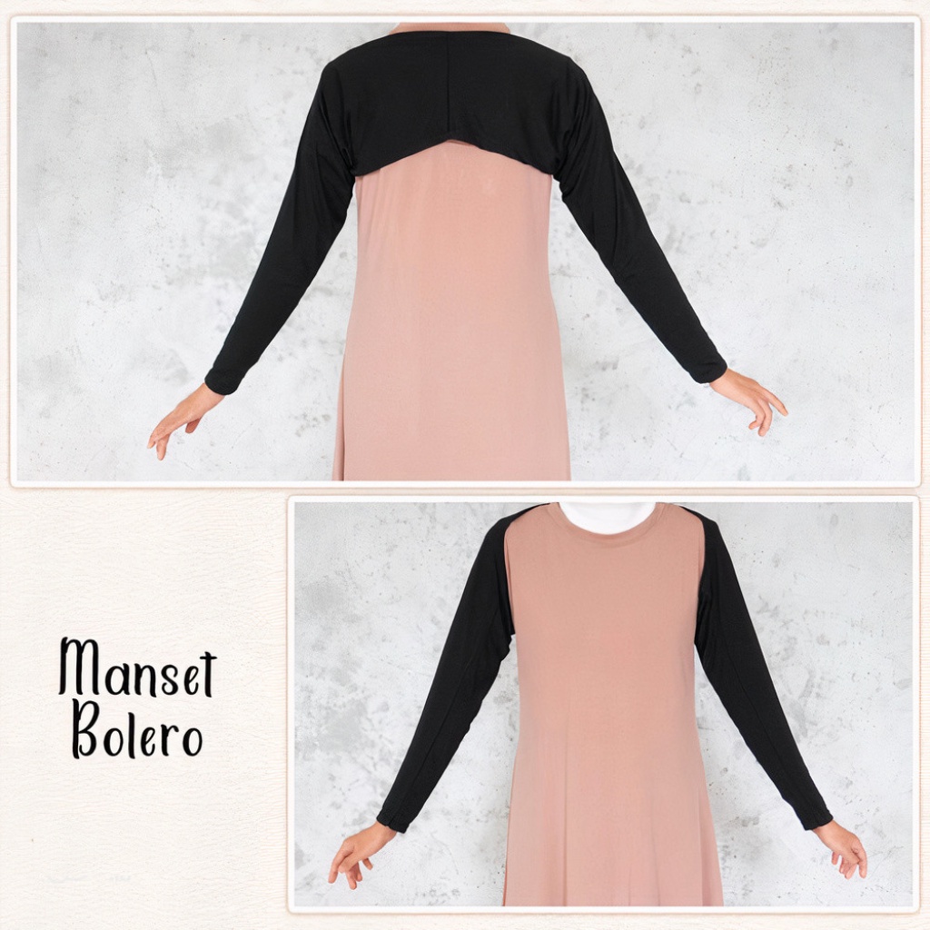 MANSET TANGAN SAMBUNG BOLERO BAHAN KAOS RAYON PREMIUM JUMBO XXL &amp; STANDAR BB 40-85 KG / MANGSET BALERO / MANSET TANGAN SAMBUNG PREMIUM BISA COD