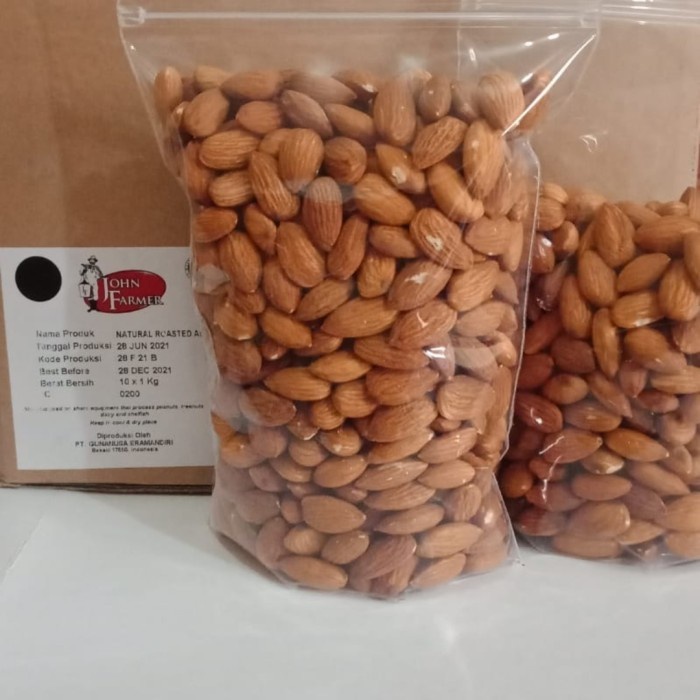 

Kacang Almond Panggang Jhon Farmer 250g - 250g - 250g