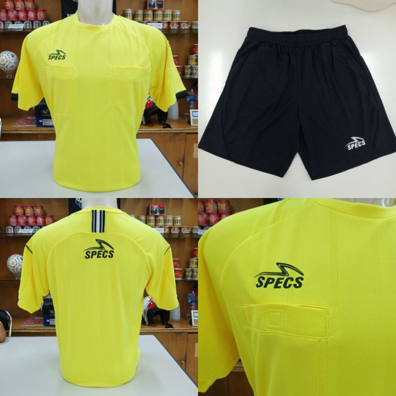 baju jersey kaos celana stelan setelan wasit referee specs maven yellow original