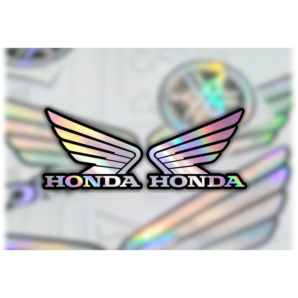 sticker logo honda hologram cutting sticker