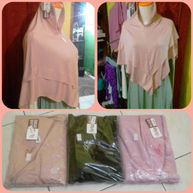 Bergo jersey terbaru arina hijab