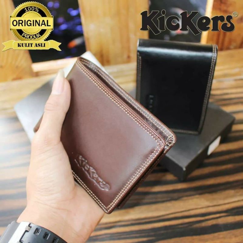 Dompet Pria Kulit Asli  Embos Kickers - Tanpa Kain Furing