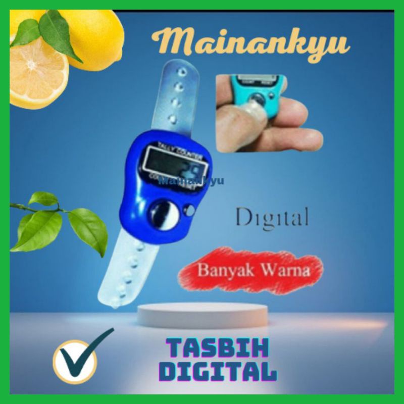 (MAINANKYU) Tasbih digital (1 pcs) / tasbeh digital tally counterfit / tasbih jari / penghitung digital