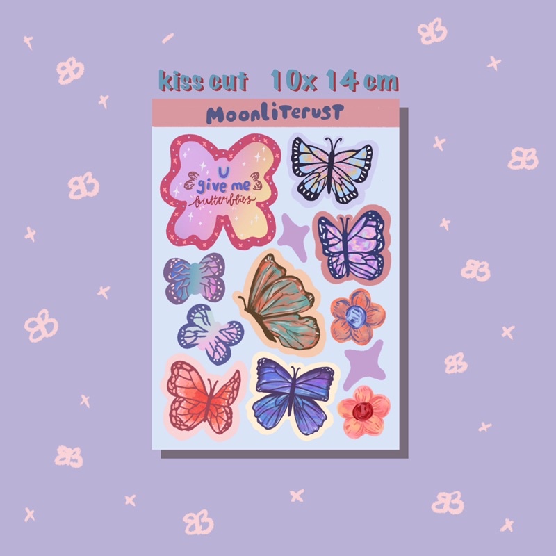 

Sticker A6 kiss cut Butterfly