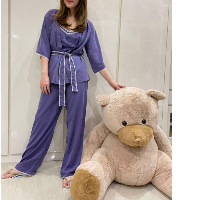 Top Produk, ICI MAINTENANT pajamas 3 in one BAJU TIDUR SET MURAH xea. ..
