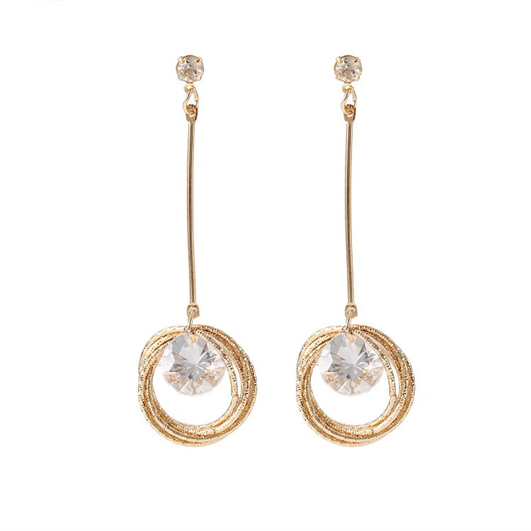 ANTING CUTIE Anting Rantai Panjang Gaya Korea Simple Elegan untuk Wanita