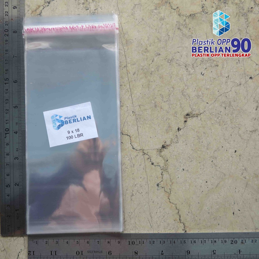 

9X18 CM PLASTIK OPP (SEAL/LEM) TEBAL 20 MIC ASLI / PLASTIK KEMASAN