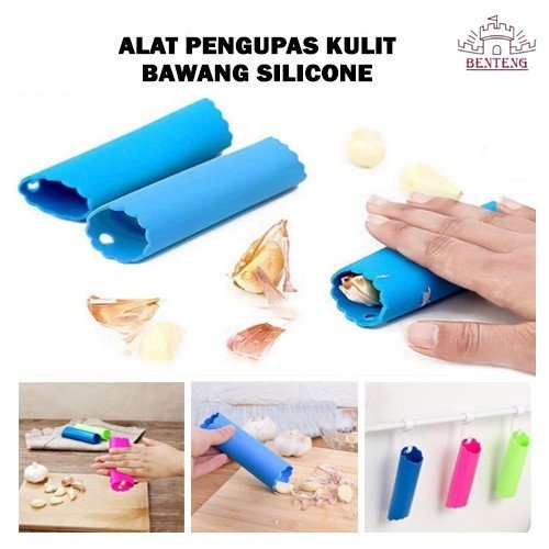 X154-Silinder Silikon Pengupas Kulit Bawang Putih Alat Pengupas bawang Baru