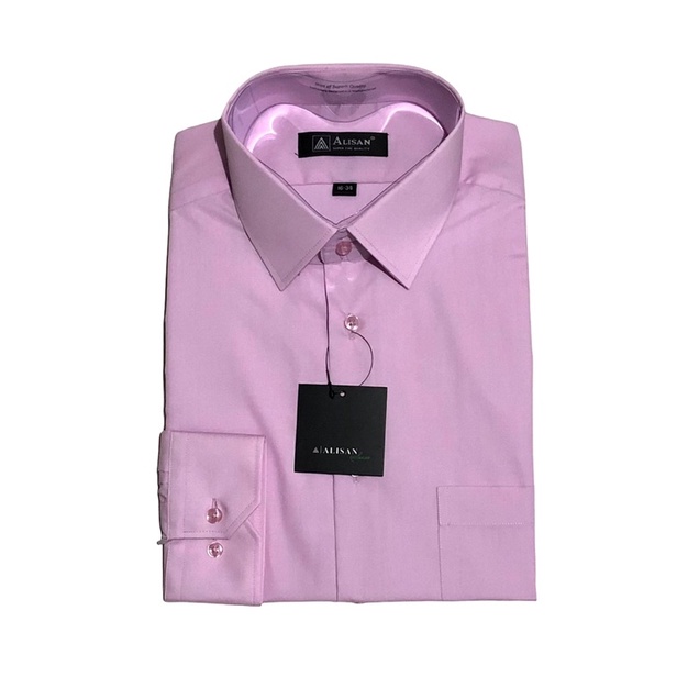 KEMEJA ALISAN LILAC POLOS REGULER LENGAN PANJANG (kode: lilac)