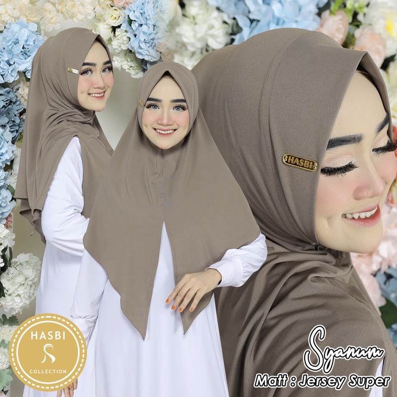 INSTANT BERGO HIJAB JERSEY SUPER PET STELLA ||ori hasbi collection