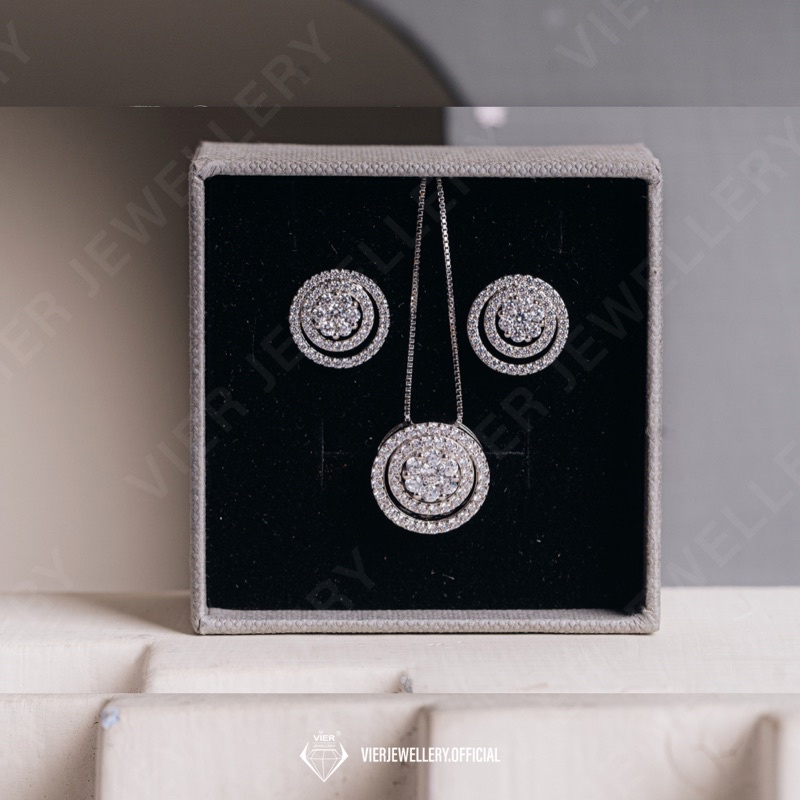 Wynn Edition Set Jewellery 13685+13541, set perhiasan replika berlian crystal zirconia , set perhias