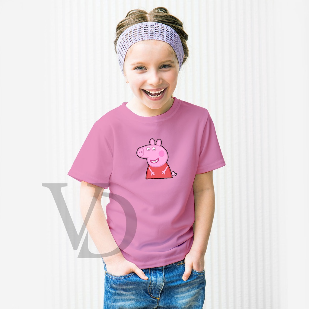 Kaos Anak Perempuan &amp; Laki - laki Unisex peppa pig/ kaos anak lucu / baju anak murah