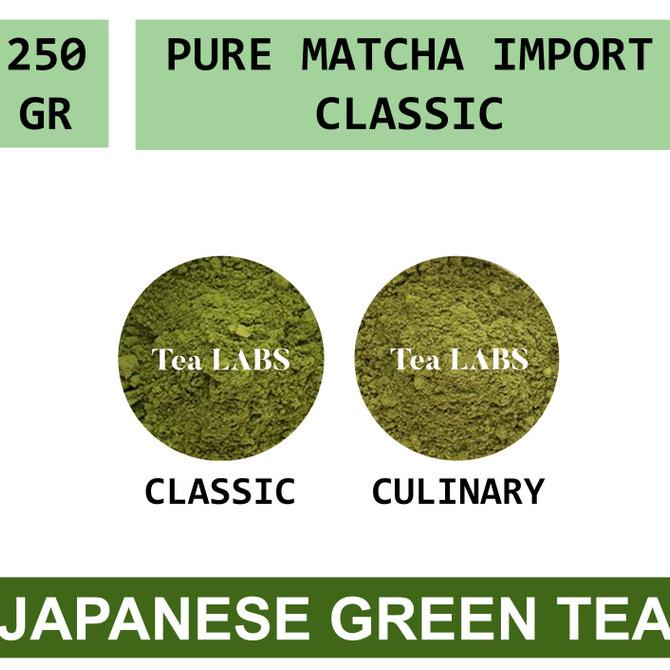 

[ COD ] Pure Matcha Powder Classic Premium Green Tea 250 GRAM BERMUTU Kode 1372