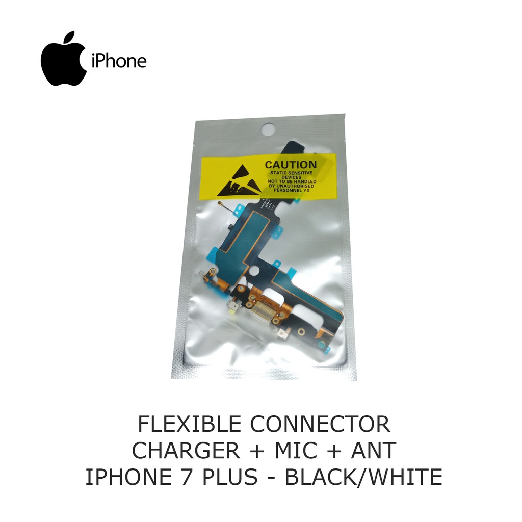 FLEXIBLE CONNECTOR CHARGER + MIC + ANT IPHONE 7 PLUS (BLACK/WHITE)