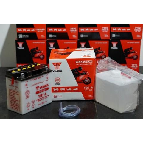 AKI MOTOR YUASA YB7-A UNTUK MOTOR THUNDER