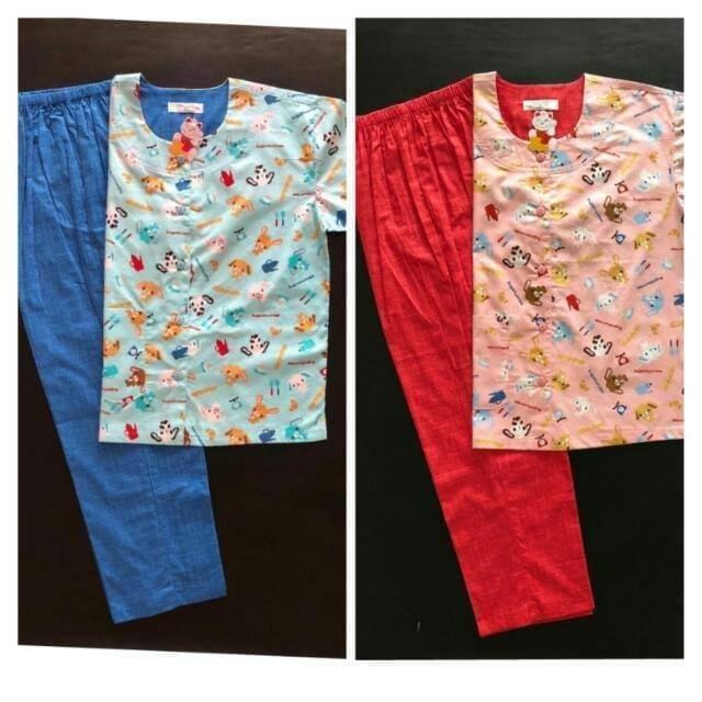 PIYAMA NIQTA SUGAR BUNNIES / PIYAMA IBU & ANAK / PIYAMA COUPLE / PIYAMA KEMBAR / BAJU TIDUR