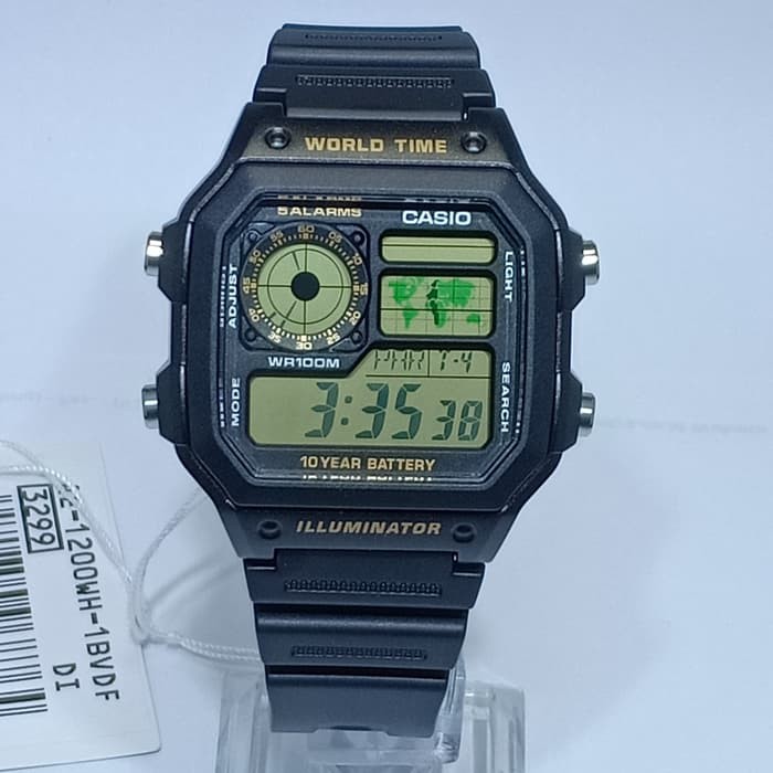 jam tangan pria sport digital merk Casio | HAWAII