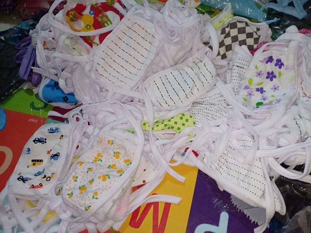 Masker anak bahan katun adem min 6pc