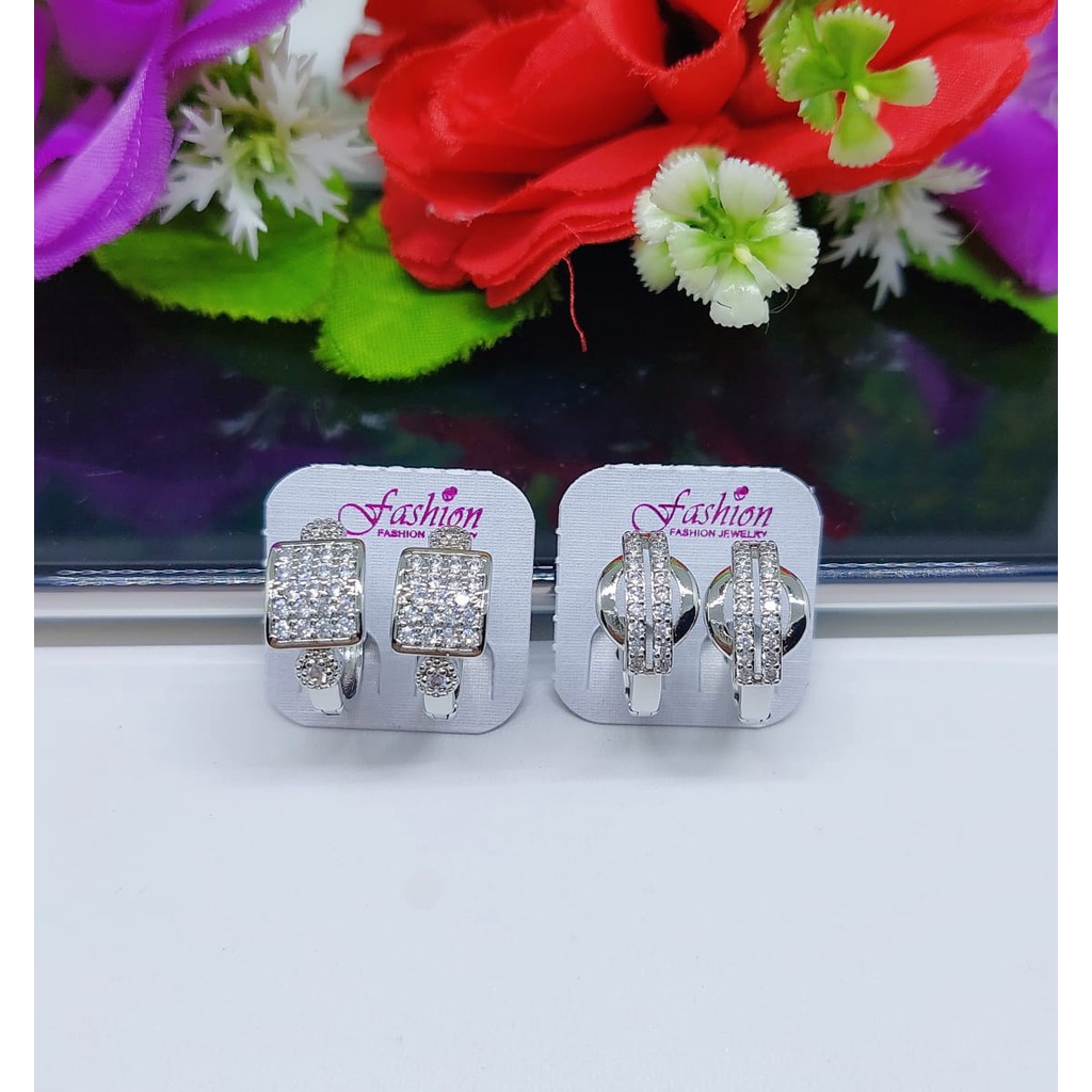 Anting permata lapis emas perhiasan xuping jewelry A19-27