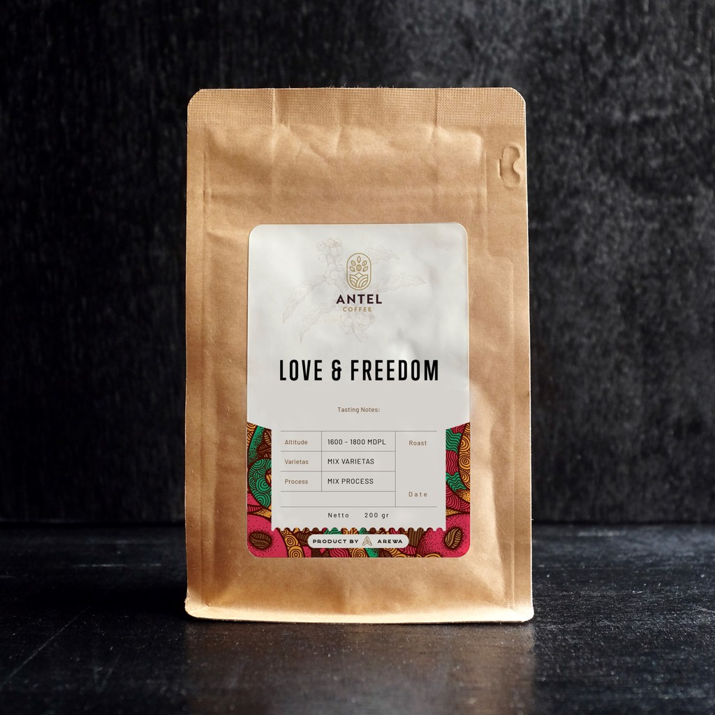 

LOVE & FREEDOM - 1 KG ARABICA ESPRESSO BLEND - ANTEL PREMIUM COFFEE